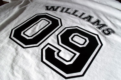 Vinyl printing on garments Vinyl printing on garments