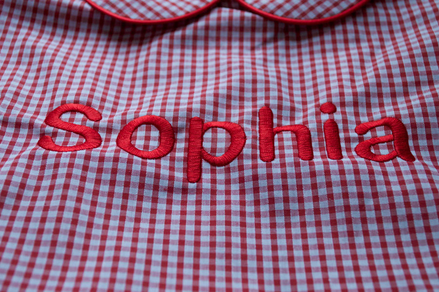 Embroidery on school uniform Embroidery on school uniform