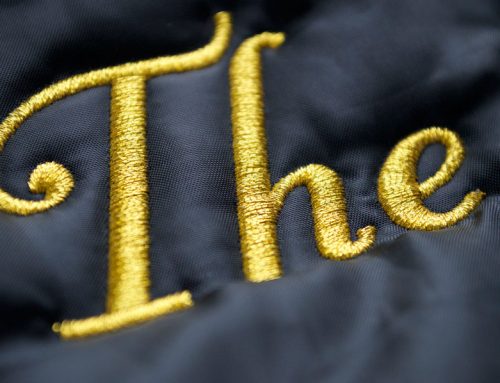 Madeira gold thread embroidery