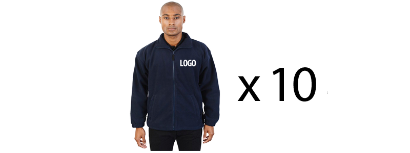 Fleece embroidery offer